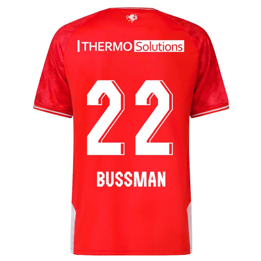 Vyrai Fiene Bussman #22 Raudona Namų Marškinėliai 2023/24 T-Shirt