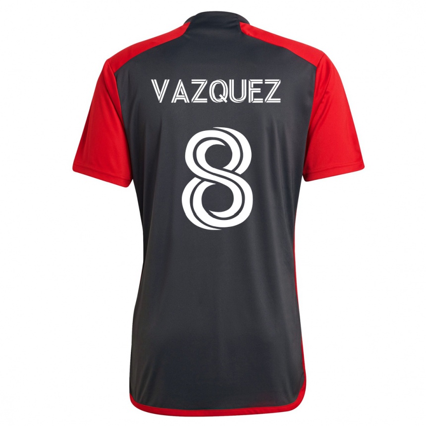 Vyrai Víctor Vázquez #8 Pilka Namų Marškinėliai 2023/24 T-Shirt