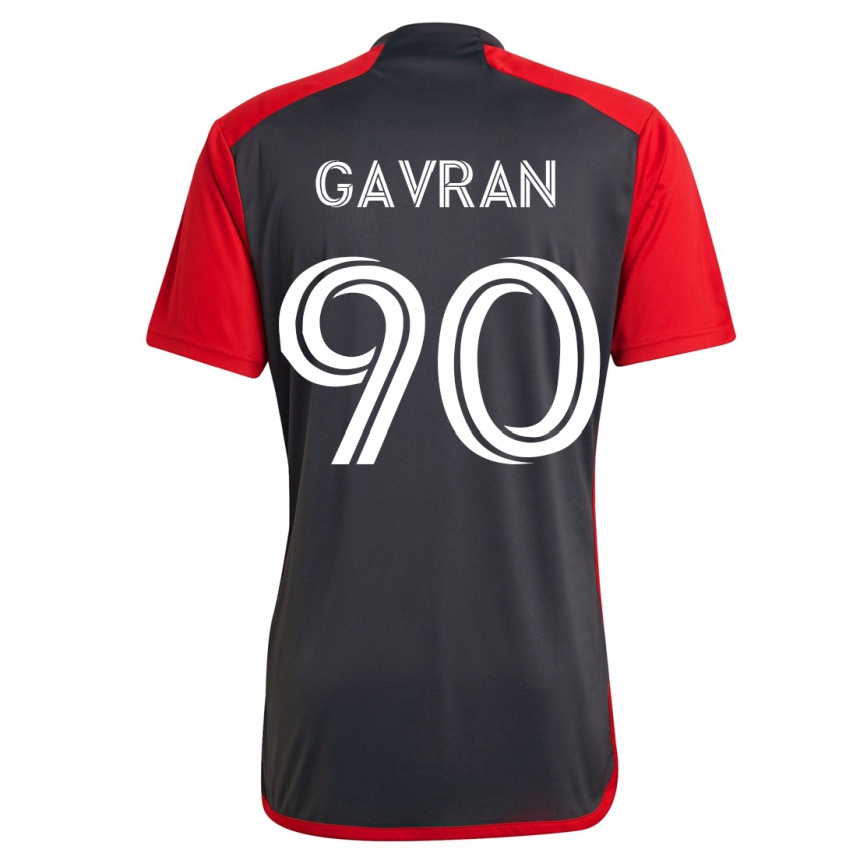 Vyrai Luka Gavran #90 Pilka Namų Marškinėliai 2023/24 T-Shirt