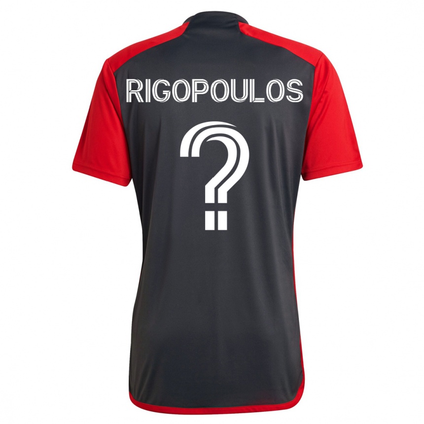 Vyrai Theo Rigopoulos #0 Pilka Namų Marškinėliai 2023/24 T-Shirt