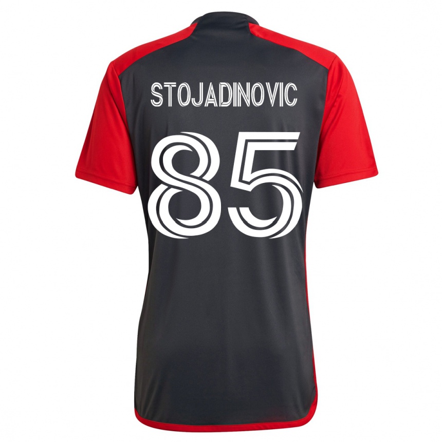 Vyrai Marko Stojadinovic #85 Pilka Namų Marškinėliai 2023/24 T-Shirt