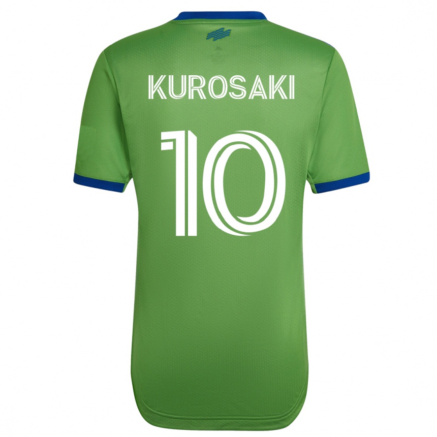 Vyrai Yuuka Kurosaki #10 Žalias Namų Marškinėliai 2023/24 T-Shirt