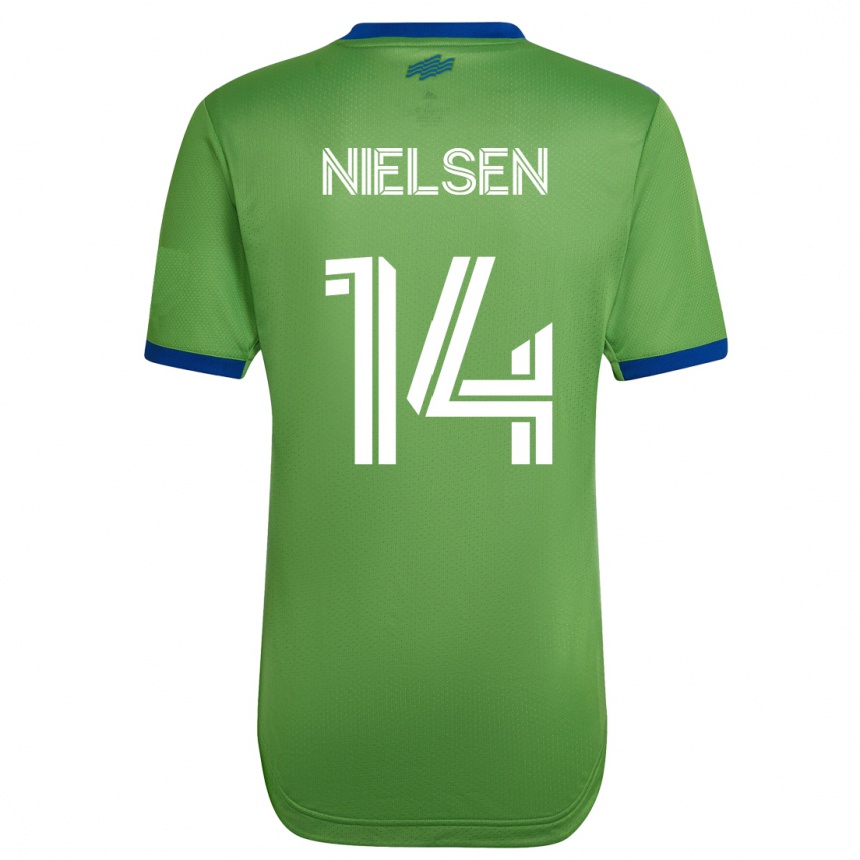 Vyrai Taylor Nielsen #14 Žalias Namų Marškinėliai 2023/24 T-Shirt