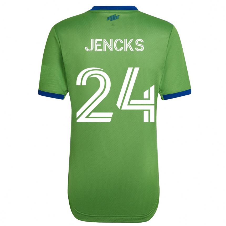 Vyrai India Jencks #24 Žalias Namų Marškinėliai 2023/24 T-Shirt