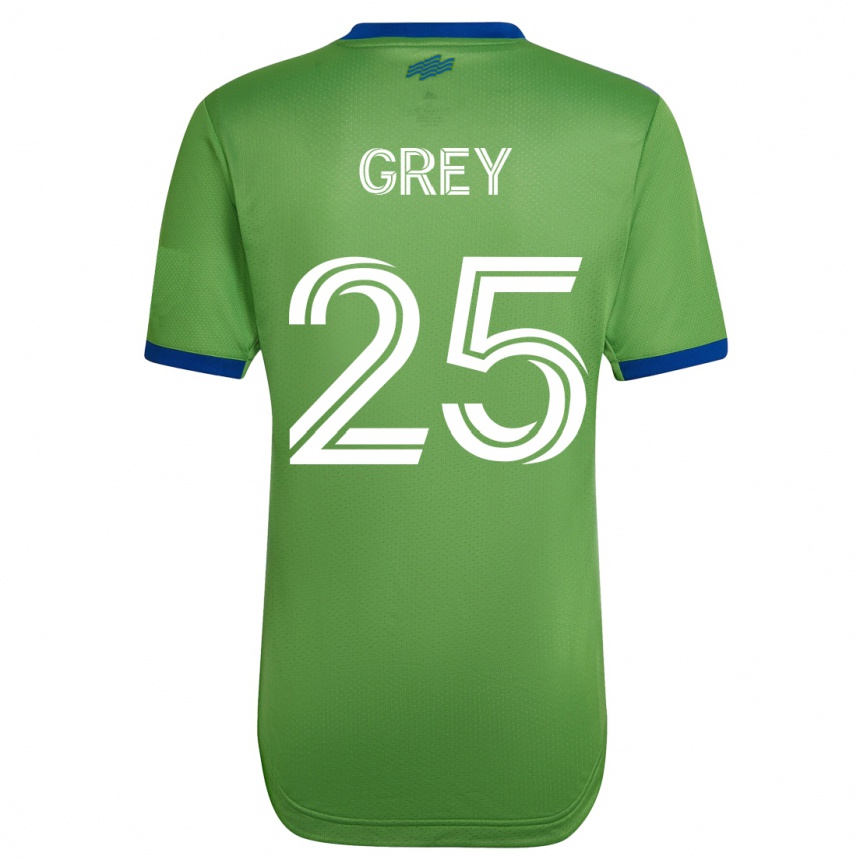 Vyrai Mireya Grey #25 Žalias Namų Marškinėliai 2023/24 T-Shirt