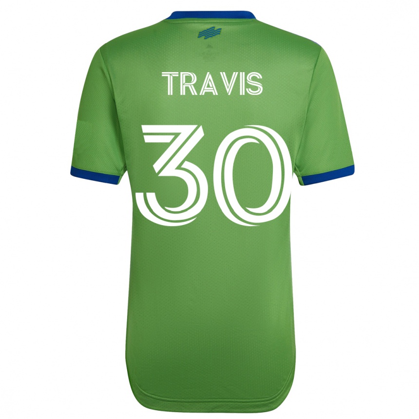 Vyrai Riley Travis #30 Žalias Namų Marškinėliai 2023/24 T-Shirt