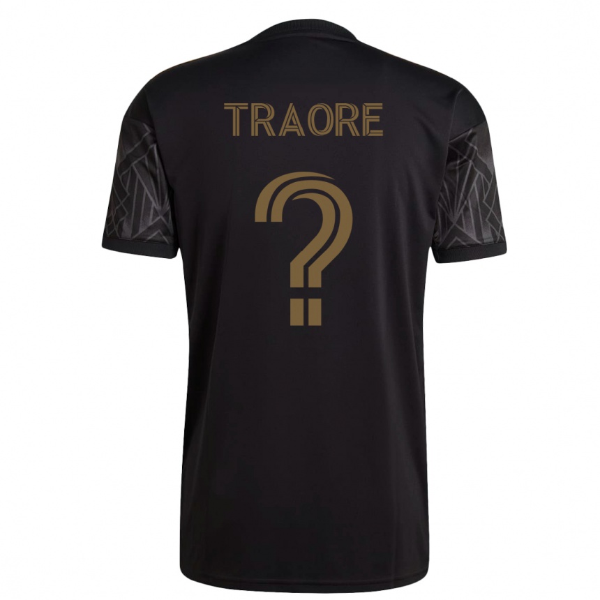 Vyrai Mohamed Traore #0 Juoda Namų Marškinėliai 2023/24 T-Shirt