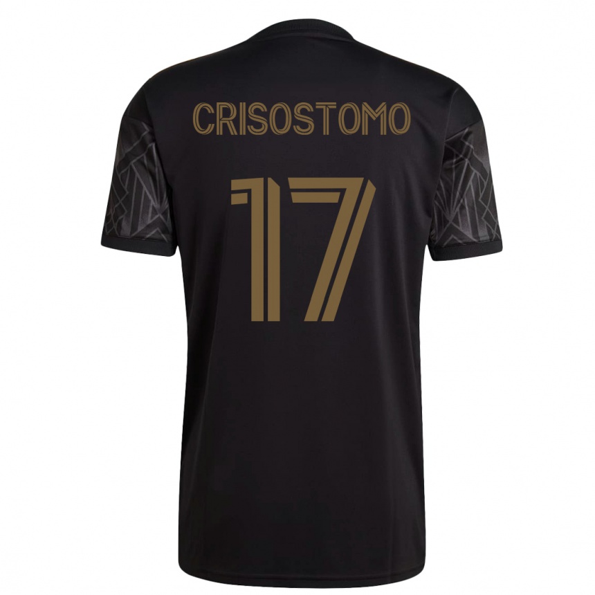 Vyrai Danny Crisostomo #17 Juoda Namų Marškinėliai 2023/24 T-Shirt