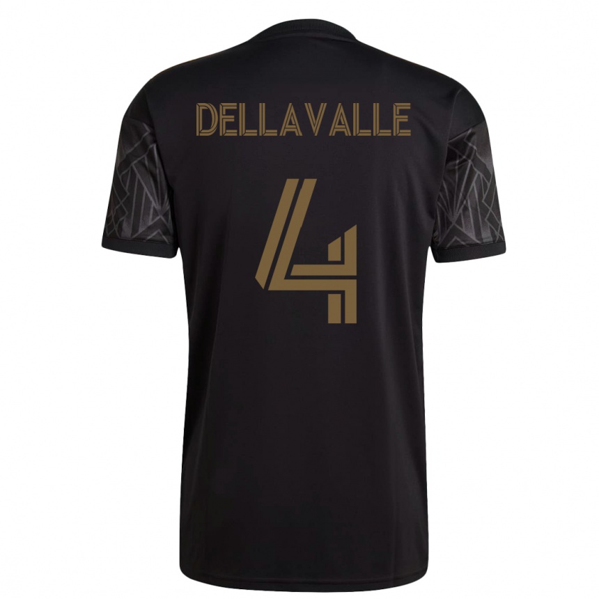 Vyrai Lorenzo Dellavalle #4 Juoda Namų Marškinėliai 2023/24 T-Shirt