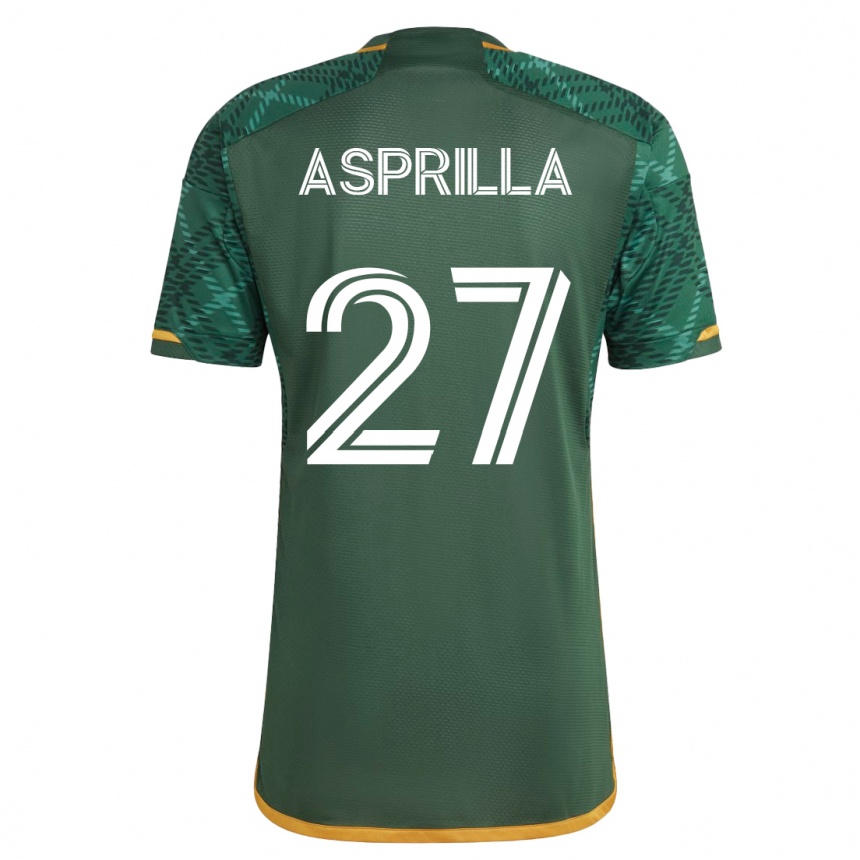 Vyrai Dairon Asprilla #27 Žalias Namų Marškinėliai 2023/24 T-Shirt