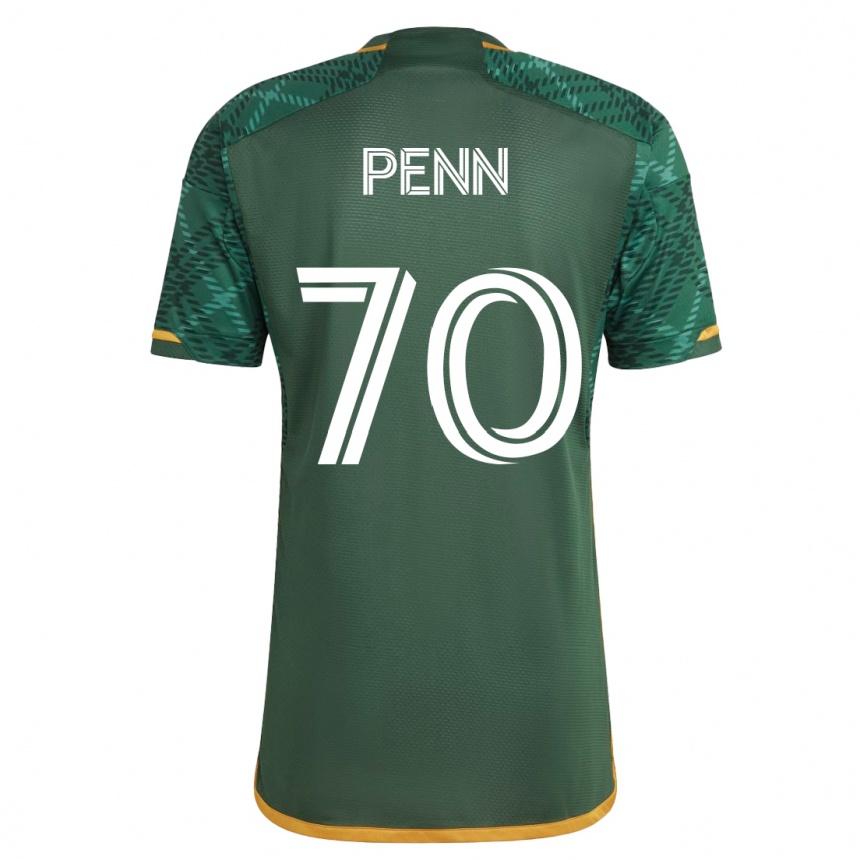 Vyrai Josh Penn #70 Žalias Namų Marškinėliai 2023/24 T-Shirt