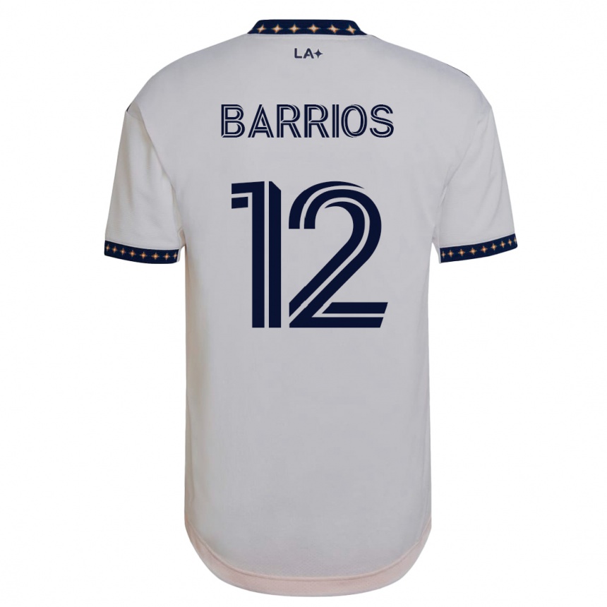Vyrai Michael Barrios #12 Baltas Namų Marškinėliai 2023/24 T-Shirt