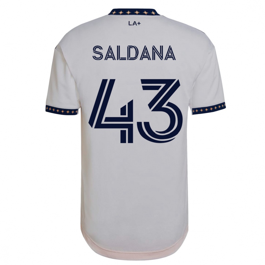 Vyrai Adam Saldaña #43 Baltas Namų Marškinėliai 2023/24 T-Shirt