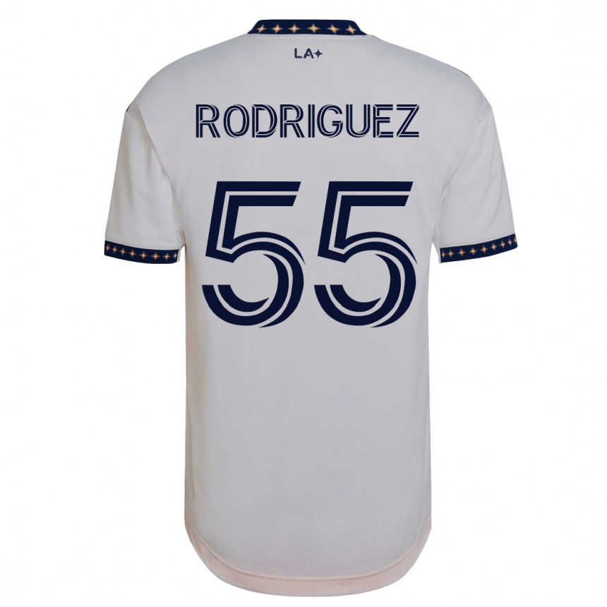 Vyrai Diego Rodriguez #55 Baltas Namų Marškinėliai 2023/24 T-Shirt