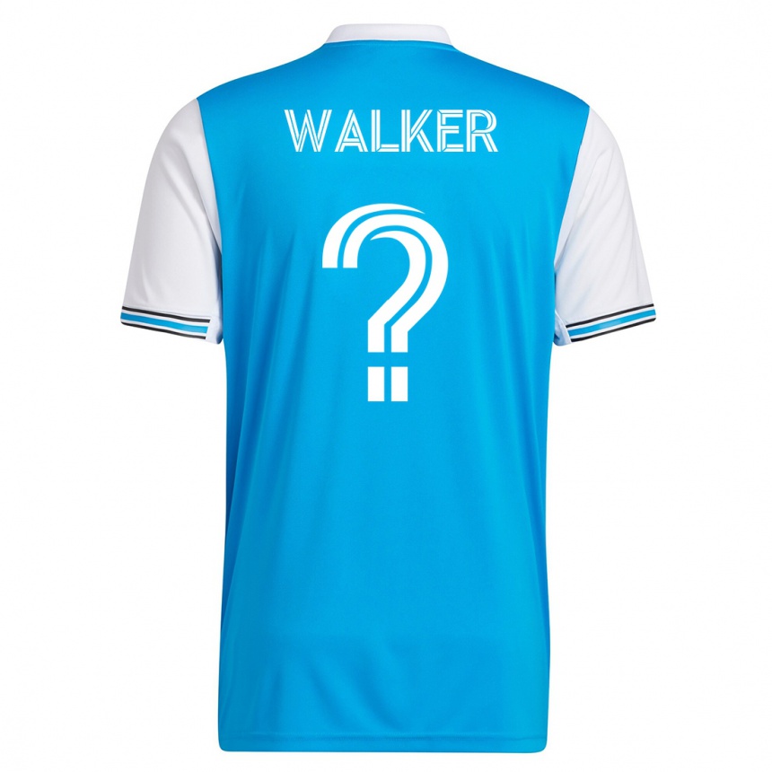 Vyrai Isaac Walker #0 Mėlyna Namų Marškinėliai 2023/24 T-Shirt