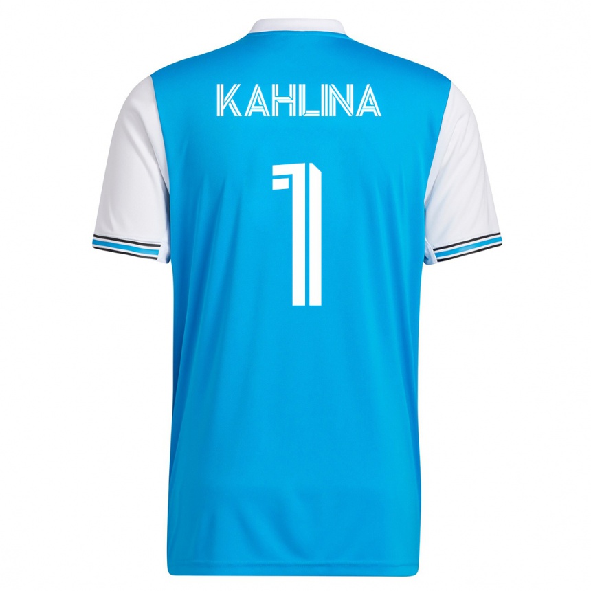 Vyrai Kristijan Kahlina #1 Mėlyna Namų Marškinėliai 2023/24 T-Shirt