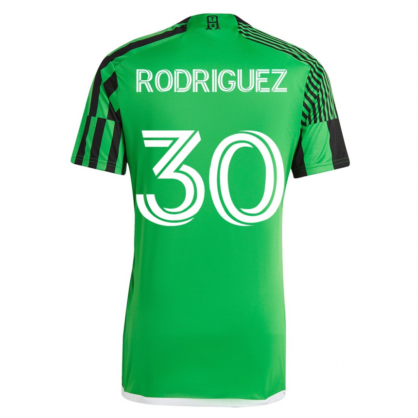 Vyrai Memo Rodríguez #30 Žalia Juoda Namų Marškinėliai 2023/24 T-Shirt