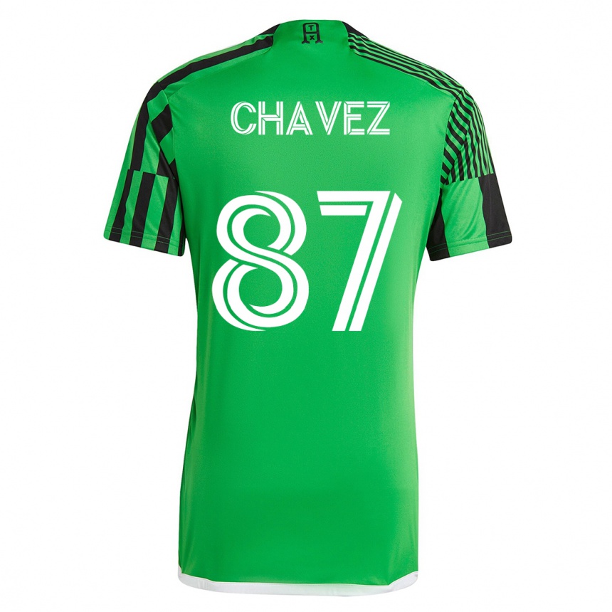 Vyrai Alfonso Ocampo-Chávez #87 Žalia Juoda Namų Marškinėliai 2023/24 T-Shirt