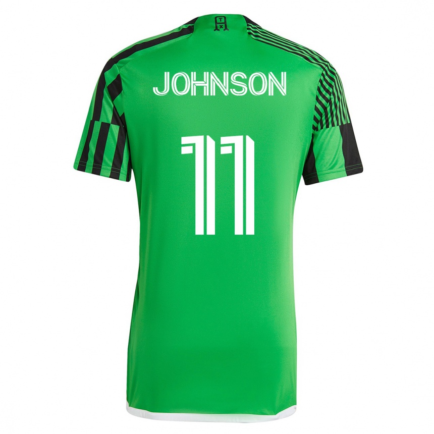 Vyrai Emmanuel Johnson #11 Žalia Juoda Namų Marškinėliai 2023/24 T-Shirt