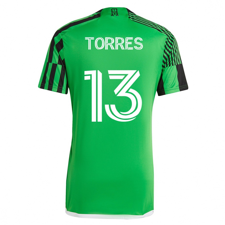 Vyrai Leo Torres #13 Žalia Juoda Namų Marškinėliai 2023/24 T-Shirt