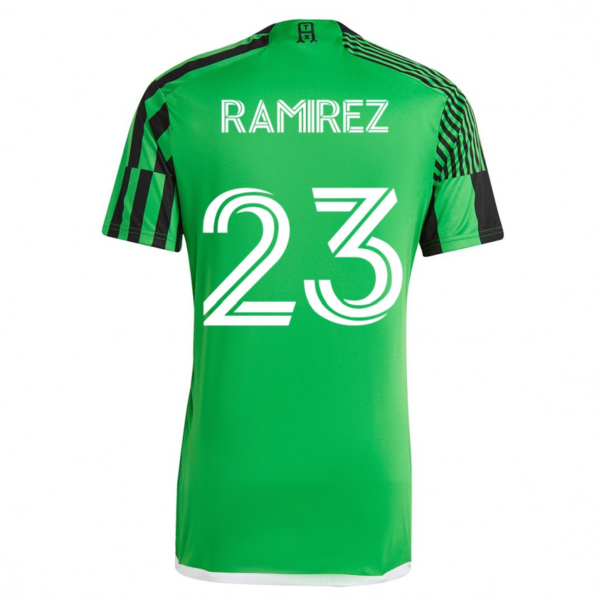 Vyrai Alonso Ramírez #23 Žalia Juoda Namų Marškinėliai 2023/24 T-Shirt