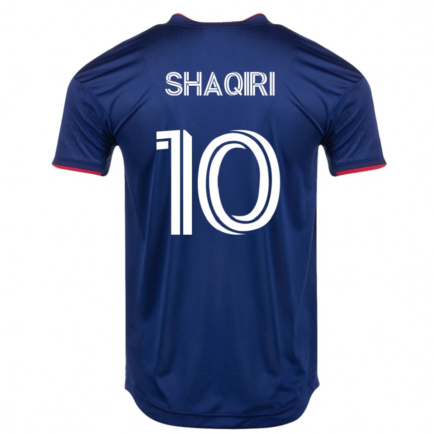 Vyrai Xherdan Shaqiri #10 Karinis Jūrų Laivynas Namų Marškinėliai 2023/24 T-Shirt