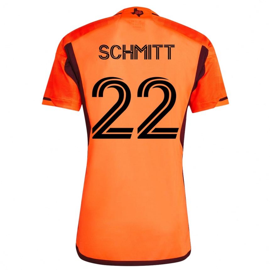 Vyrai Tate Schmitt #22 Oranžinė Namų Marškinėliai 2023/24 T-Shirt