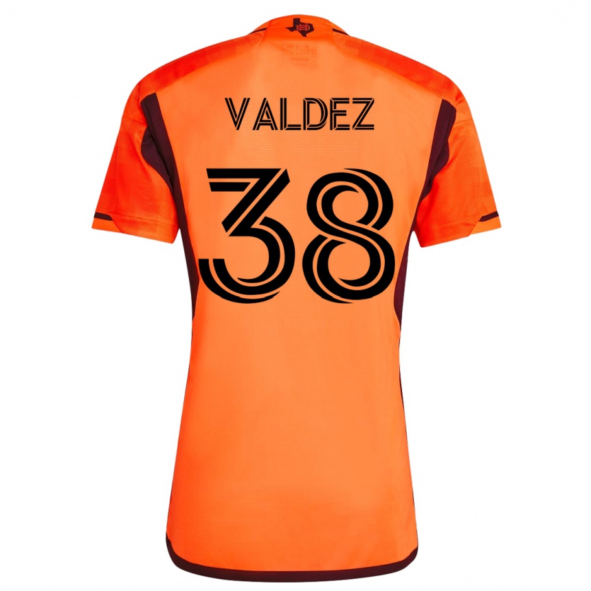 Vyrai Xavier Valdez #38 Oranžinė Namų Marškinėliai 2023/24 T-Shirt