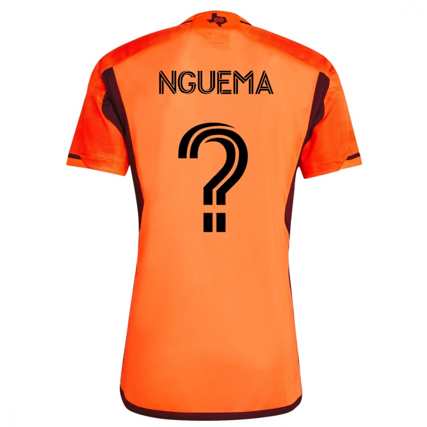 Vyrai David Ndong Nguema #0 Oranžinė Namų Marškinėliai 2023/24 T-Shirt