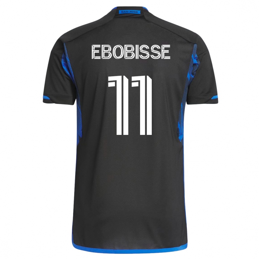 Vyrai Jeremy Ebobisse #11 Mėlyna Juoda Namų Marškinėliai 2023/24 T-Shirt