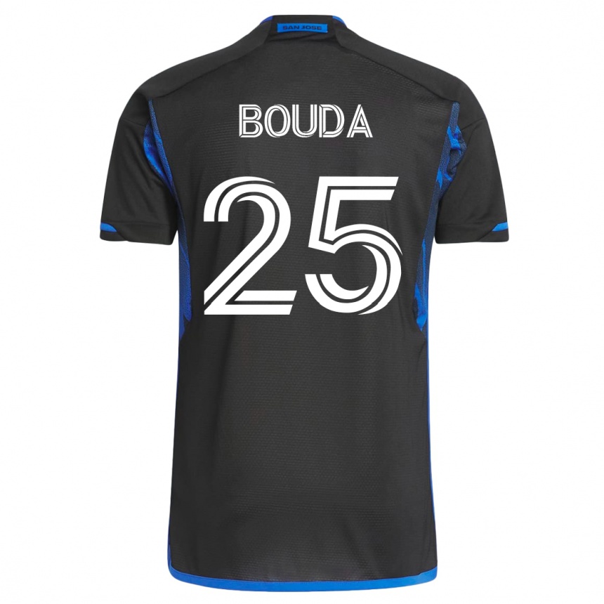 Vyrai Ousseni Bouda #25 Mėlyna Juoda Namų Marškinėliai 2023/24 T-Shirt