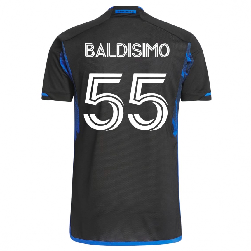 Vyrai Michael Baldisimo #55 Mėlyna Juoda Namų Marškinėliai 2023/24 T-Shirt