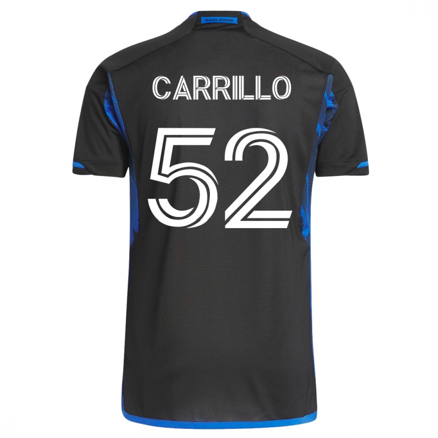 Vyrai Israel Carrillo #52 Mėlyna Juoda Namų Marškinėliai 2023/24 T-Shirt