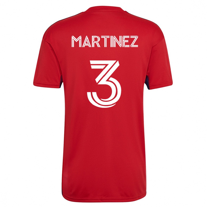 Vyrai José Antonio Martínez #3 Raudona Namų Marškinėliai 2023/24 T-Shirt