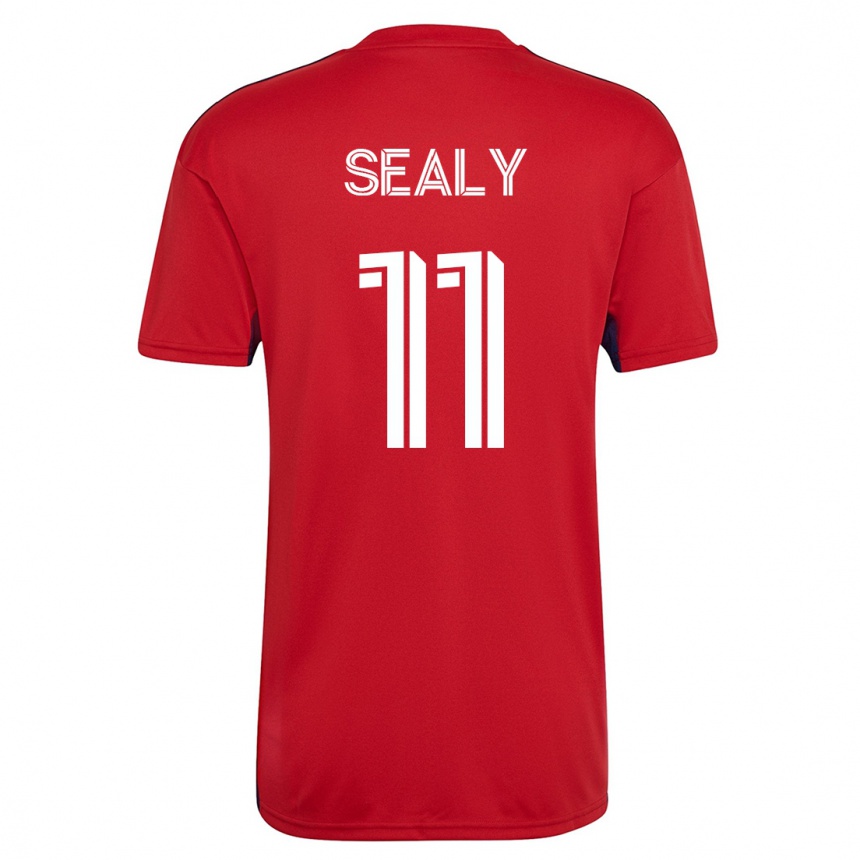 Vyrai Dante Sealy #11 Raudona Namų Marškinėliai 2023/24 T-Shirt