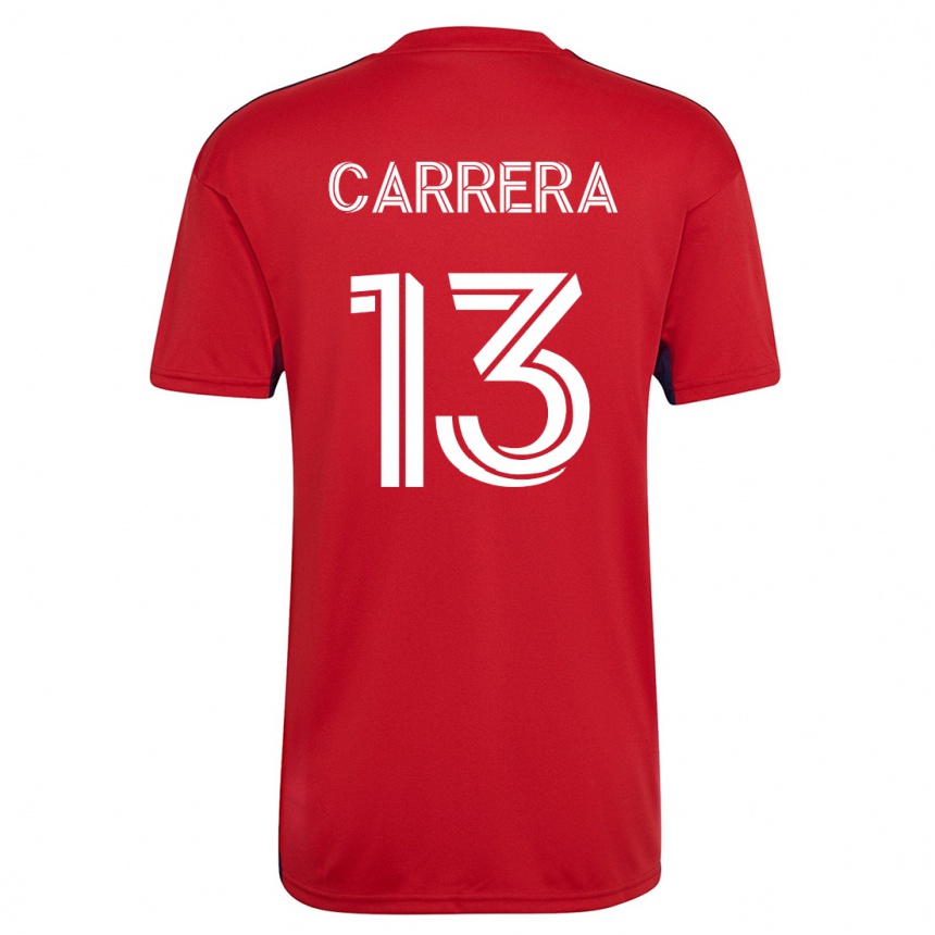 Vyrai Antonio Carrera #13 Raudona Namų Marškinėliai 2023/24 T-Shirt