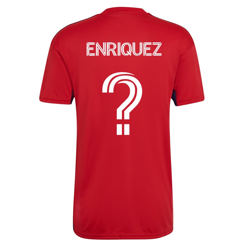 Vyrai Fabian Enriquez #0 Raudona Namų Marškinėliai 2023/24 T-Shirt