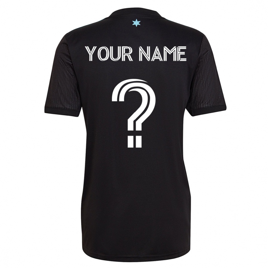 Vyrai Jūsų Vardas #0 Juoda Namų Marškinėliai 2023/24 T-Shirt