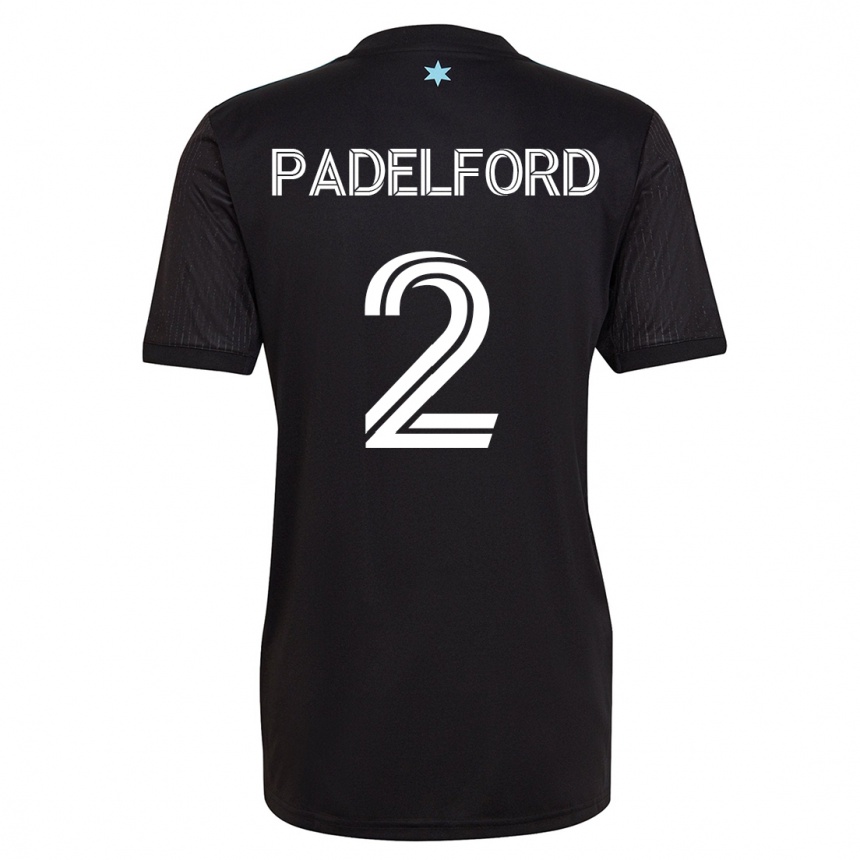 Vyrai Devin Padelford #2 Juoda Namų Marškinėliai 2023/24 T-Shirt