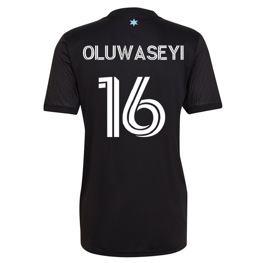 Vyrai Tani Oluwaseyi #16 Juoda Namų Marškinėliai 2023/24 T-Shirt