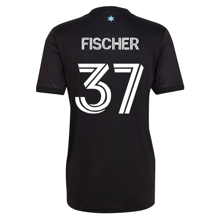 Vyrai Britton Fischer #37 Juoda Namų Marškinėliai 2023/24 T-Shirt