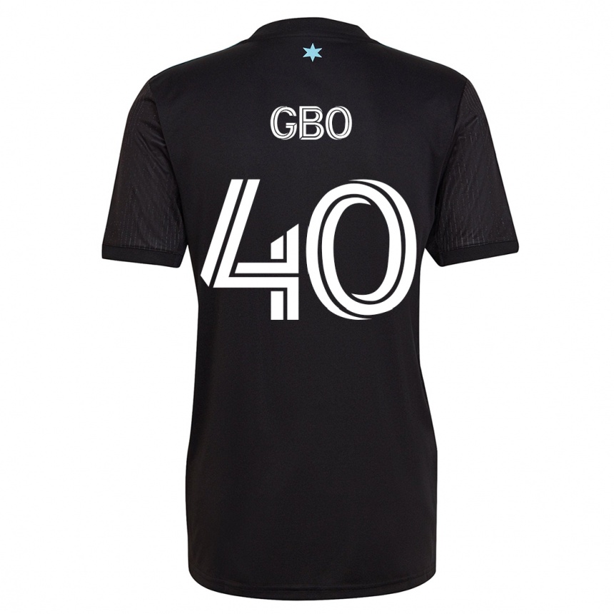 Vyrai Cedrik Gbo #40 Juoda Namų Marškinėliai 2023/24 T-Shirt
