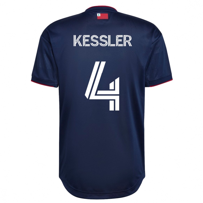 Vyrai Henry Kessler #4 Karinis Jūrų Laivynas Namų Marškinėliai 2023/24 T-Shirt