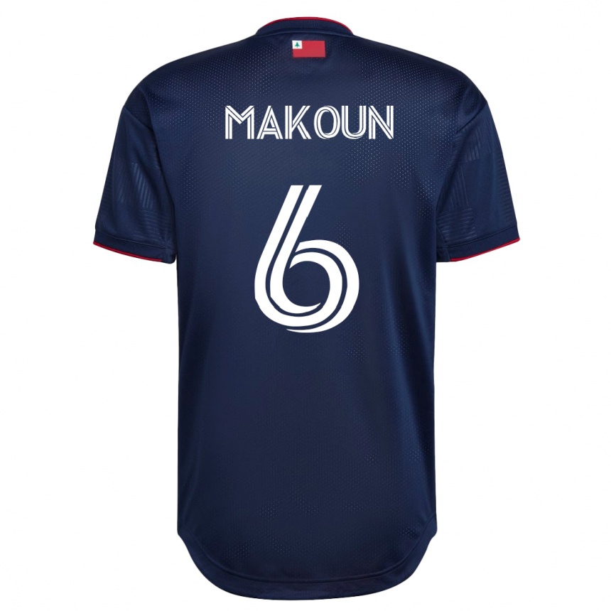 Vyrai Christian Makoun #6 Karinis Jūrų Laivynas Namų Marškinėliai 2023/24 T-Shirt