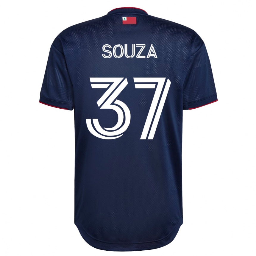 Vyrai Victor Souza #37 Karinis Jūrų Laivynas Namų Marškinėliai 2023/24 T-Shirt
