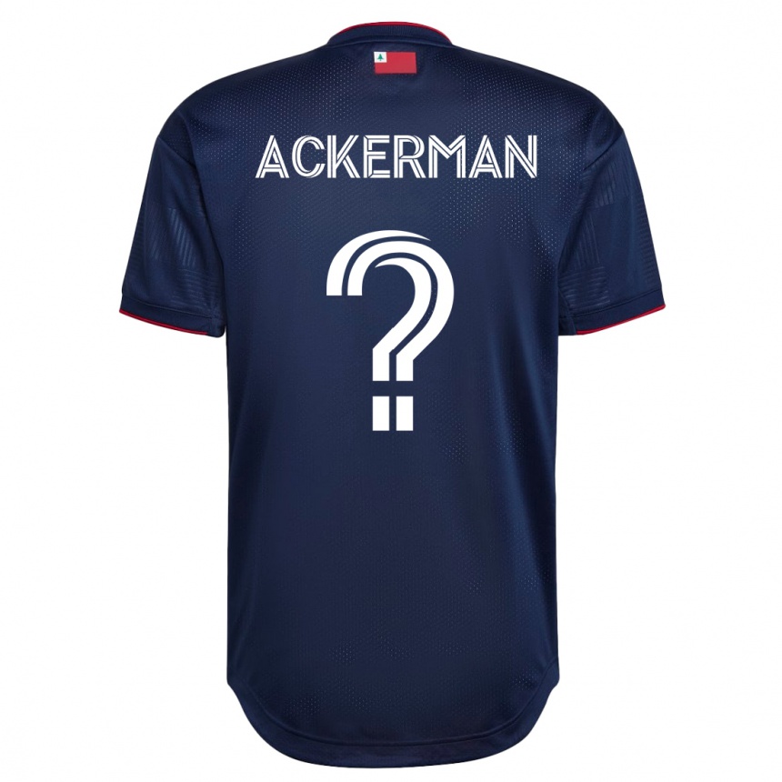 Vyrai Eli Ackerman #0 Karinis Jūrų Laivynas Namų Marškinėliai 2023/24 T-Shirt