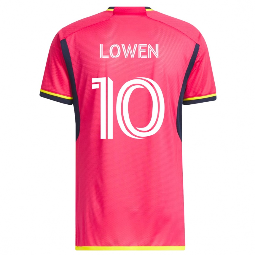Vyrai Eduard Löwen #10 Rožinis Namų Marškinėliai 2023/24 T-Shirt