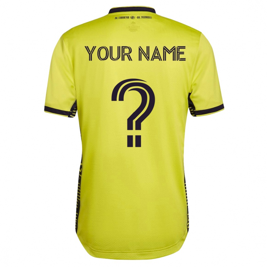 Vyrai Jūsų Vardas #0 Geltona Namų Marškinėliai 2023/24 T-Shirt