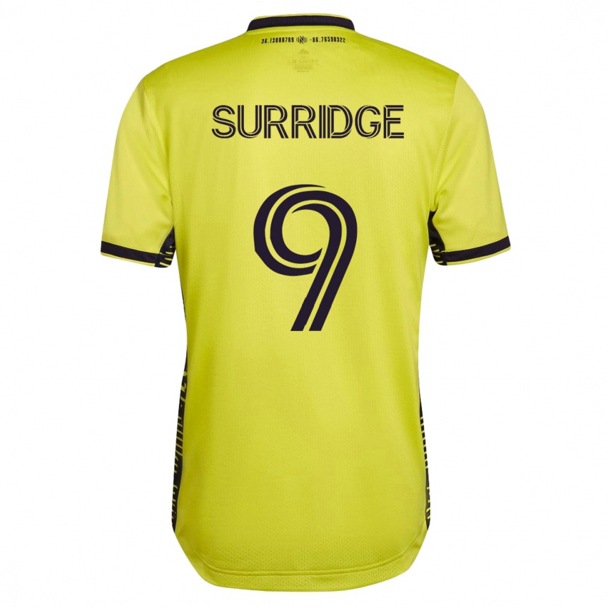 Vyrai Sam Surridge #9 Geltona Namų Marškinėliai 2023/24 T-Shirt