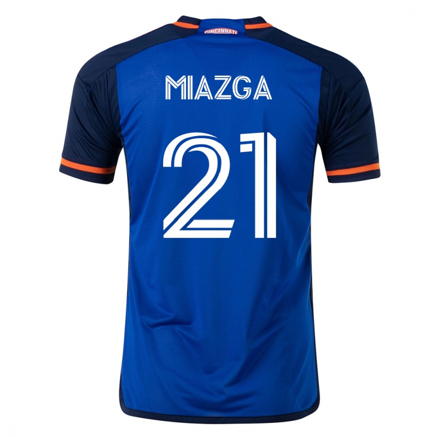 Vyrai Matt Miazga #21 Mėlyna Namų Marškinėliai 2023/24 T-Shirt